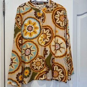 Vintage Floral Button-Up Shirt